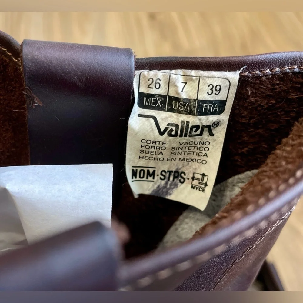 Vallen Welt Half Boot Without Laces Brown CC Polycarbonate Dielectric Size 7 EUC